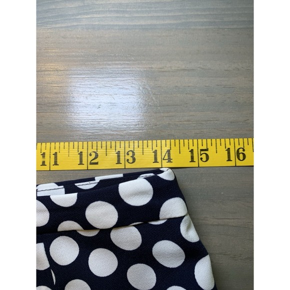 J Crew Navy And White Polka Dot Tiered Ruffle Hem Mini Skirt Women's Size 2 - Picture 11 of 13